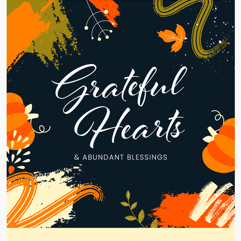 Grateful Hearts Thanksgiving eCard